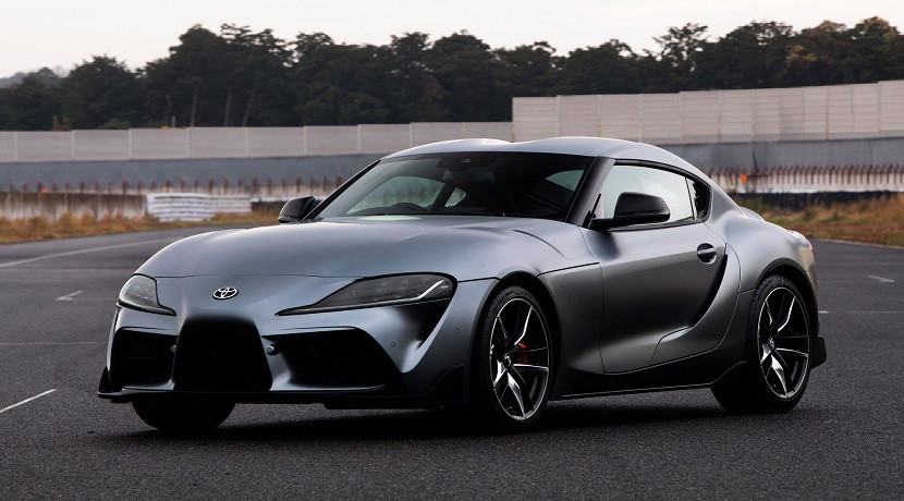 Front of the Toyota Supra