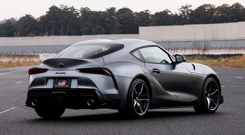 Rear of the Toyota Supra